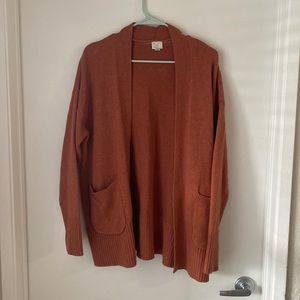 A New Day Orange Cardigan Medium